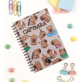 Capypara Konuşan Planner Haftalık Planlayıcı Stickerli Spiralli Defter - 1 - --