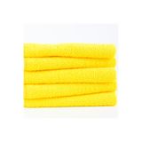 CAQA HOME 5'li Sarı 40x40 Cm Mikrofiber Mutfak Ve Genel Temizlik Bezi, Mikro Fiber Bez - Cam, Araba
