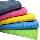 CAQA HOME Sihirli Temizlik ve Kurulama Bezi, 5-Adet Karışık Renk Premium Baklava Mikrofiber Bez Seti 40x40 cm, İz Tüy Leke Bırakmaz Emici Koku Yapmaz Çabuk Kuruyan Cam Hassas ve Genel Temizlik Bezi