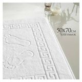 Caqqa 10 Adet Pamuk Otel Ayak Havlusu 50 x 70 cm - 50 x 70 cm - Beyaz