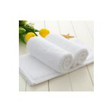 CAQQA 2 Adet %100 Pamuk 230 Gr. Beyaz Otel Tipi El Yüz Havlusu 50 X 90 Cm