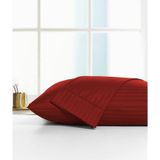 Caqqa Çizgili Saten 2 Adet 50x70 Cm Silver Bordo Yastık Kılıfı