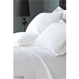 CAQQA Çizgili Saten 240 X 280 Cm Büyük Boy Çift Kişilik Çarşaf