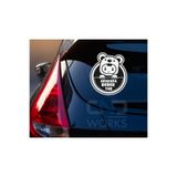 CAR Arabada Bebek Var Araba-motosiklet Cam Etiket Sticker 15x13 Cm