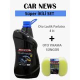 Car News Oto Lastik Parlatıcı 4 Lt Ve Oto Yıkama Süngeri
