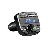 Car X8 Araç Fm Transmitter 5.0 Bluetooth Usb Mp3 Sd Kart Çakmaklık Girişli Oto Müzik Çalar