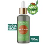caracal 50ml %100 Saf Avokado Yağı Soğuk Sıkım Katkısız Ve Doğal Avakado Yağı Persea Gratissima Avocado Oil