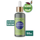 caracal 50ml %100 Saf Soğuk Sıkım Üzüm Çekirdeği Yağı Doğal Ve Katkısız Vitis Vinifera Grape Seed Oil