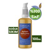 Caracal Doğal Keten Tohumu Yağı Soğuk Sıkım 100 ml %100 Saf