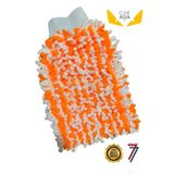 Carada Fox® Mikrofiber Oto Yıkama ve Cila Eldiveni - Turuncu Beyaz
