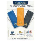 CarAda Sihirli Mikrofiber Temizlik Bez, Cam Ayna Temizlik Bezi 3 ADET 40X60cm