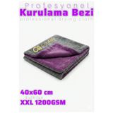 CarAda Twisted Pile Oto Kurulama Ve Temizlik Havlusu GRİ-MOR 1200 Gsm / 40cmx60cm