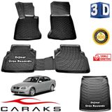 Caraks Bmw E60 5 Serisi 2004-2012 Arası 3D Bagaj Havuzu ve Havuzlu Paspas