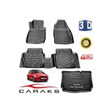 Caraks Ford Fiesta 2018 Sonrası 3D Bagaj Havuzu ve Havuzlu Paspas
