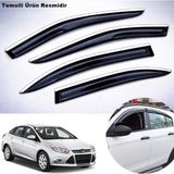 Caraks Ford Focus 3 Sedan Mügen Cam Rüzgarlığı Abs Krom Nikelajlı Cam Rüzgarlığı 2011-2015 Arası 4 Lü Set