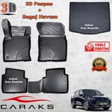 Caraks Ford Kuga 2020 Sonrası 3D Bagaj Havuzu ve Havuzlu Paspas