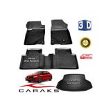 Caraks Honda Civic HB 2016-2019 Arası 3D Bagaj Havuzu ve Havuzlu Paspas