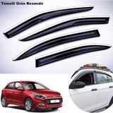 Caraks Hyundai I20 Mügen Cam Rüzgarlığı Abs Krom Nikelajlı Cam Rüzgarlığı 2015-2020 Arası 4 Lü Set