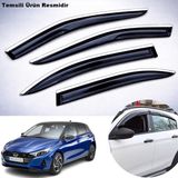 Caraks Hyundai I20 Mügen Cam Rüzgarlığı Abs Krom Nikelajlı Cam Rüzgarlığı 2020 Sonrası 4 Lü Set