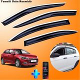 Caraks Hyundai I20 Mügen Cam Rüzgarlığı Abs Nikelajlı Cam Rüzgarlığı 2015-2020 4 Lü + Ebrayn 150 ml Koku