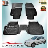 Caraks Opel Astra G Sedan 1998-2009 Arası Siyah 4 Parça 3D Havuzlu Paspas