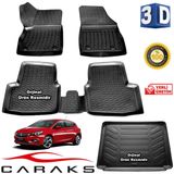 Caraks Opel Astra K HB 2015-2020 3D Bagaj Havuzu ve Havuzlu Paspas