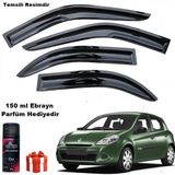 Caraks Renault Clio 3 Hb Mügen Cam Rüzgarlığı 2006-2012 Arası 4 Lü Takım Koku Hediyeli