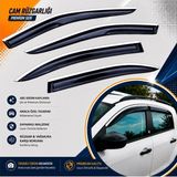 Caraks Renault Clio 4 Stw Cam Rüzgarlığı Krom Abs Nikelajlı Mügen Cam Rüzgarlığı 2012-2019 4 Parça