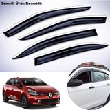 Caraks Renault Clio 4 Stw Mügen Cam Rüzgarlığı Abs Krom Nikelajlı Cam Rüzgarlığı 2012-2019 Arası 4 Lü Set