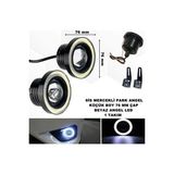 Caraks Sis Mercekli Angel Led Ampul Gunduz Fari Beyaz Angel Led 76 Mm Cap Beyaz Mercek Beyaz Halka -