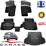 Caraks VW Jetta Cepli 2011-2015 Arası 3D Bagaj Havuzu ve Havuzlu Paspas