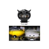 caralp Baykuş Sis Farı Çift Renk Sarı-Beyaz Araç Motosiklet Off Road Led Lamba Delici Yayıcı Projektör 50W