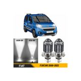 caralp Fiat Fiorino 2008-2023 Uyumlu Mercekli Far Ampulü Led Xenon Beyaz Şimşek Etkili Led Lamba Uzun Kısa