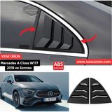 Caralp Mercedes A Class W177 2018 ve Sonrası Uyumlu Kelebek Cam Izgarası Kelebek Cam Vizörü Ithal Havalandırma Sağ Sol Takım Parlak Siyah 1.sınıf