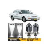 caralp Toyota Corolla Efsane Kasa 1991-1998 Mercekli Far Ampulü Led Xenon Beyaz Şimşek Etkili Led Uzun Kısa