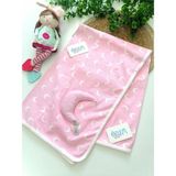 Caramel Ay Baskılı Penye Battaniye Pembe - Pembe - 0 - 1 Yaş
