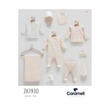 Caramell %100 Pamuk Beauty Girl 10 Parça Hastane Çıkışı Zıbın Seti Pembe Crml.zk1930.pmb
