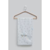 Caramell %100 Pamuk Penye Bebek Battaniyesi 85x90 cm - Yumuşak Dokulu Araba Figürlü