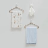 Caramell 2'li Battaniye 80X85 cm 2466 - Mavi - 80 x 85 cm