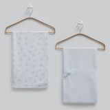 Caramell 2'li Battaniye 80X90 cm 2241 - Mavi - 80 x 90 cm