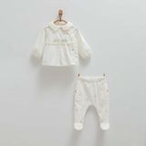 Caramell 2'li Bebek Takımı TKK1406 - Ekru - 9 - 12 Ay