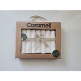 Caramell 7'li Bebek Penye Mendil, Organic Pamuk Bebek Mendili