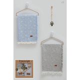 Caramell Basıc Ikili Müslin Battaniye Emzik Askısı Üçlü Kutulu SET-100X120 cm - Gri - 0 - 12 Ay Gri - 100 x 120 cm