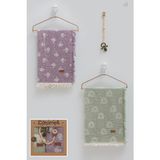 Caramell Basıc Kutulu Ikili Müslin Battaniye Emzik Askısı Üçlü SET-100X120 cm - Mor - 0 - 12 Ay Mor - 100 x 120 cm