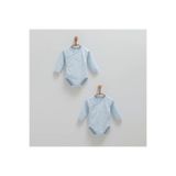 caramell Bebek Body 1461,Mavi 6-9 Ay