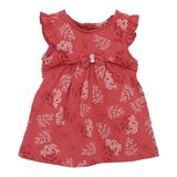 Caramell Bebek Elbisesi - Elb7068 - Little Flower - Kiremit