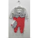 Caramell Boy Garden Bebek Tulum - 1 - 3 Ay - Gri - Kırmızı