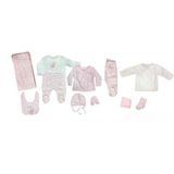 Caramell Flamingo 10 Lu Hastane Çıkış Seti - 1 - 3 Ay - Beyaz - Pembe