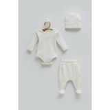 Caramell Love Tıme Kız Bebek Body Pantolon Şapka Üçlü Set - Yeşil - 68-74 cm Yeşil - 6 - 9 Ay