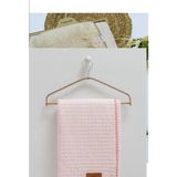 Caramell Müslin ve Welsoft Bebek Battaniyesı - Pembe - 85 x 101
